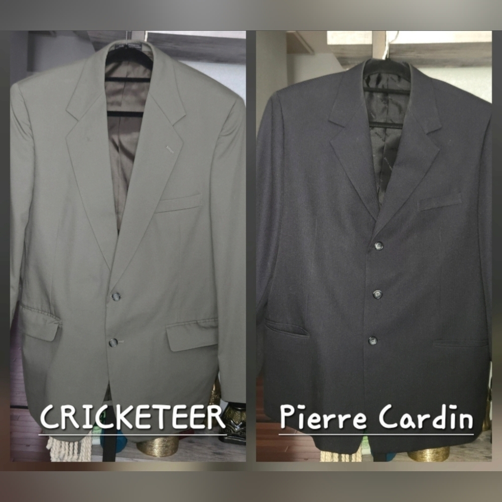 2 pcs Men's Formal Suit Blazer Jacket Vintage PLEASE READ DESCRIPTION BELOW👇